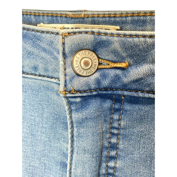 Vintage Free People We The Free Curvy High Rise Super Skinny Jeans Size 31 x 28 - Picture 5 of 10